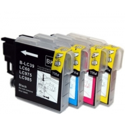 4x BROTHER LC985 CMYK zamienniki do DCP-J125 DCP-140W DCP-J315W DCP-J515W MFC-J220 MFC-J265W MFC-J415W